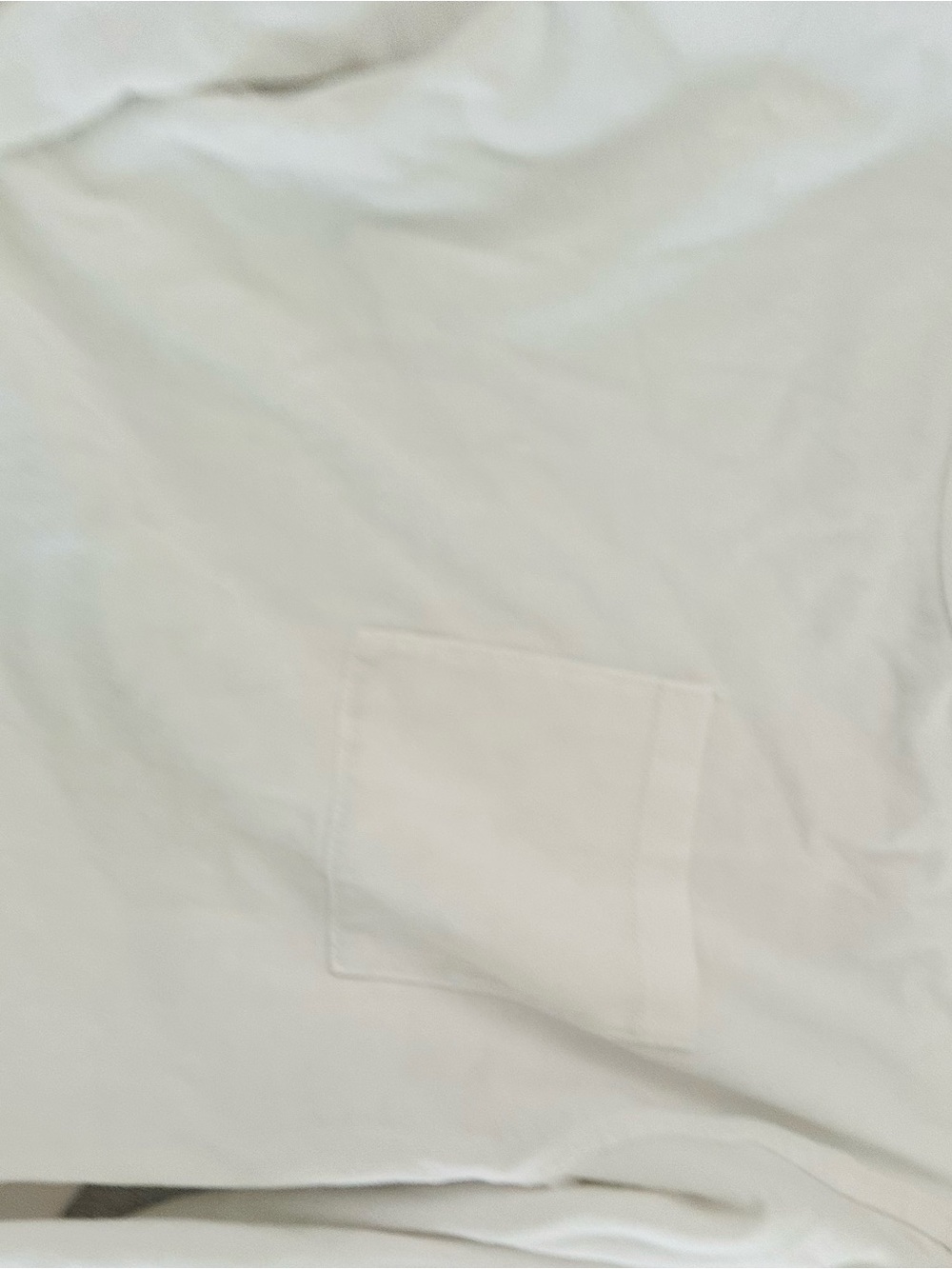 Zara Kids Long Sleeve Tee in Off-White with Chest Pocket